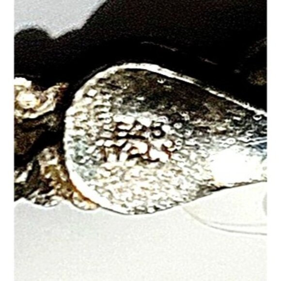 Vintage 925 Sterling Silver 19" Flat Braided Herringbone Chain Necklace Italy - Picture 6 of 8